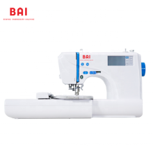 BAI multi-function computerized single needle home use domestic sewing embroidery machine